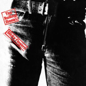The Rolling Stones Sticky Fingers – officiële canvas wanddecoratie 40x40 cm