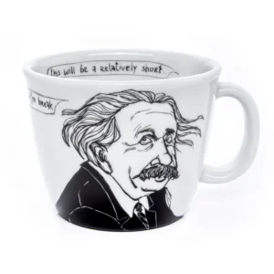 Albert Einstein The Atomic Relativist mok van PolonaPolona – porseleinen koffiemok 350ml