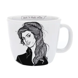 Amy Winehouse The Soulful Rockabilly mok van PolonaPolona – porseleinen koffiemok 350ml