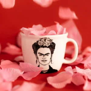Frida Kahlo The Tweezerless Icon mok van PolonaPolona – porseleinen koffiemok 350ml