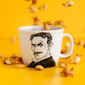 Nikola Tesla Child of Storm mok van PolonaPolona – porseleinen koffiemok 350ml