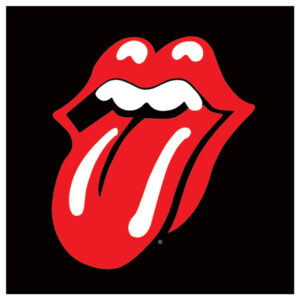 The Rolling Stones Lips – officiële canvas wanddecoratie 40x40 cm