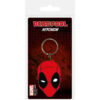 Deadpool Face – officiële Marvel sleutelhanger van rubber met metalen ring
