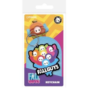 Fall Guys – officiële game sleutelhanger van rubber met metalen ring
