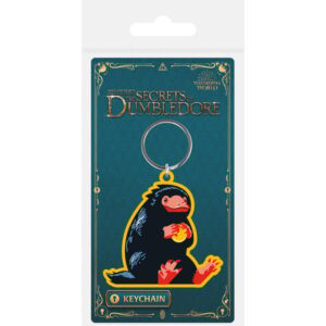 Fantastic Beasts The Secrets Of Dumbledore Niffler – officiële PVC sleutelhanger met metalen ring