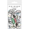 Friends Central Perk Sketch – officiële sleutelhanger van rubber met metalen ring