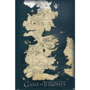 Game Of Thrones Map – officiële serie maxi poster 61x91,5 cm