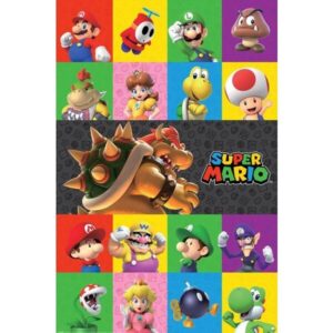 Super Mario Characters poster – officiële maxi poster 61x91,5 cm