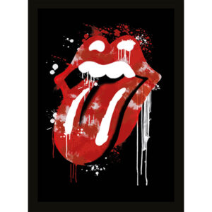 The Rolling Stones Graffiti Lips – officiële canvas wanddecoratie 40x50 cm