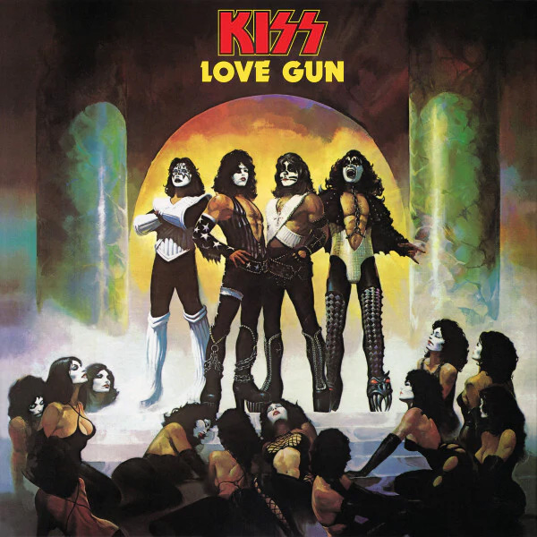 Kiss Love Gun Tangerine en Aqua Splatter