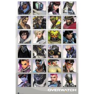 Overwatch Character Portraits maxi poster 61x91,5 cm – officiële Overwatch poster
