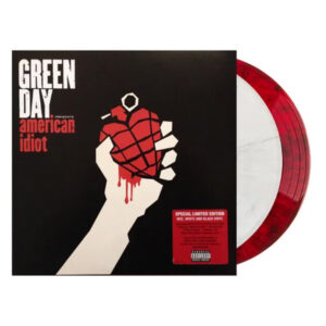 Green Day American Idiot red white black swirl vinyl 2lp