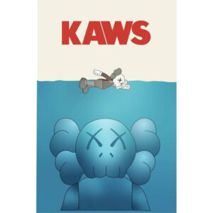 Kaws Jaws maxi poster 61x91,5 cm – Kaws stijl Jaws kunstposter