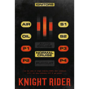 Knight Rider KITT dashboard maxi poster 61x91,5 cm – Knight Rider KITT interface poster