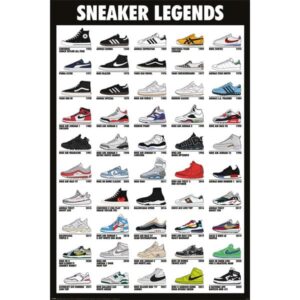 Sneaker Legends maxi poster 61x91,5 cm – sneaker cultuur poster