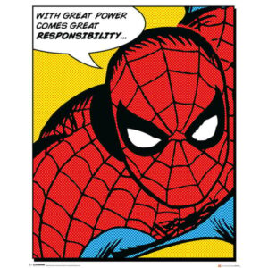 Spider-Man Quote mini poster 40x50 cm – Spider-Man Marvel poster