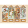 The Four Seasons maxi poster 61x91,5 cm – kunstposter met vier seizoenen illustratie