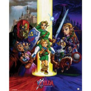 The Legend Of Zelda Ocarina Of Time mini poster 40x50 cm – Zelda game poster