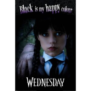 Wednesday Happy Colour maxi poster 61x91,5 cm – officiële Wednesday serie poster