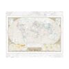 World Map Triple mini poster 40x50 cm – wereldkaart poster
